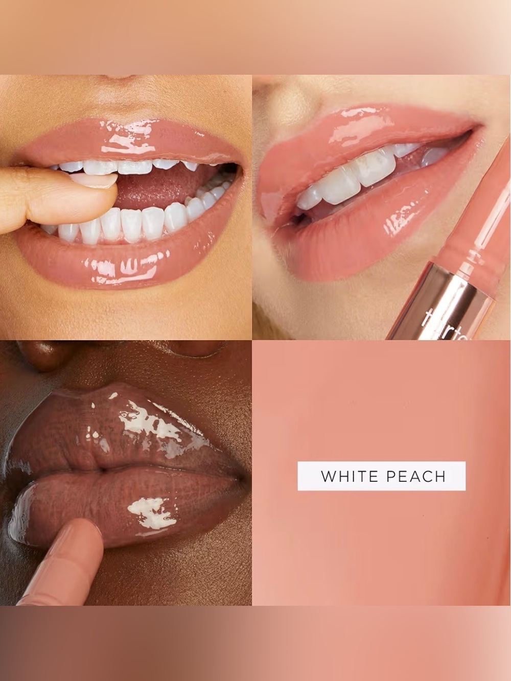 tarte Maracuja Juicy Lip Plump w/Charm - White Peach - Picture 4 of 7